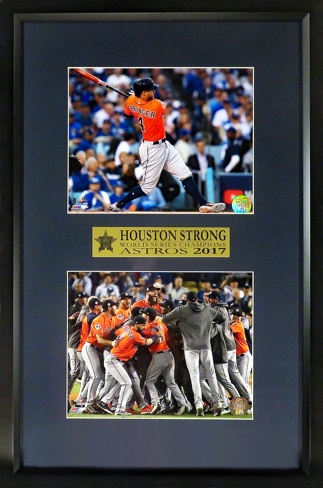 Houston Astros “2017 World Series Champion” Framed Stack Display
