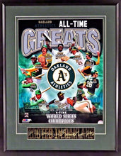 Load image into Gallery viewer, Oakland A&#39;s &quot;All-Time Greats&quot; Framed Photo (Engraved Series)

