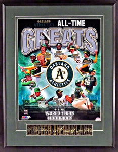 Oakland A's "All-Time Greats" Framed Photo (Engraved Series)
