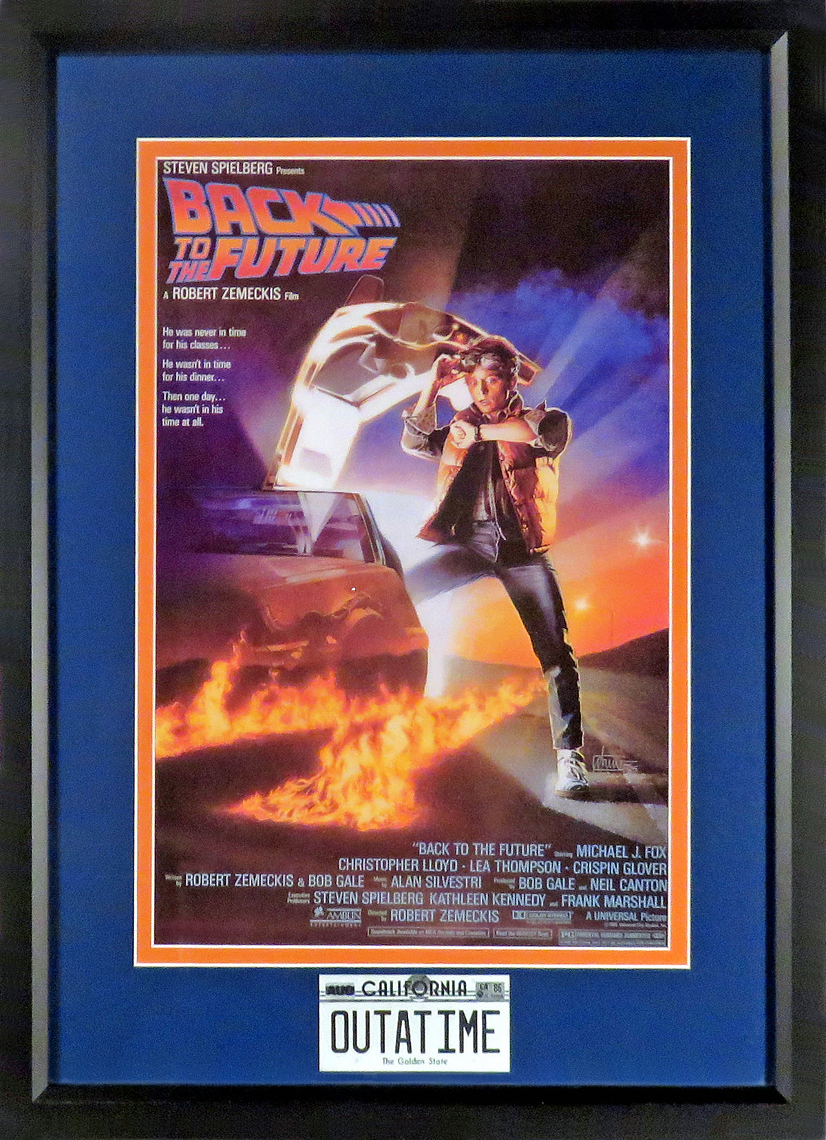 Back to the Future Movie Mini-Poster Framed – Behind the Glass, LLC