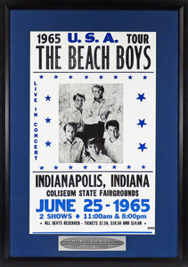 Beach Boys 1965 USA Tour Framed Concert Poster