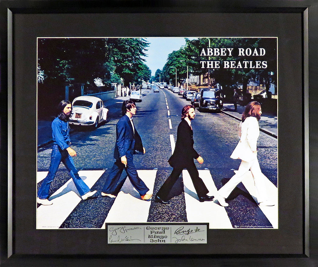 The Beatles “Abbey Road” 16x20  Framed Photograph (Engraved Series)
