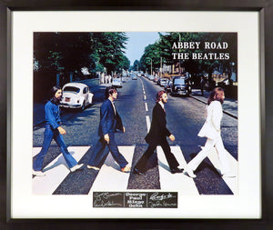 The Beatles “Abbey Road” 16x20  Framed Photograph (Engraved Series)