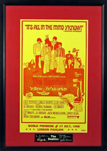 Load image into Gallery viewer, The Beatles &quot;Yellow Submarine World Premier&quot; Framed Movie Poster (Engraved Series)

