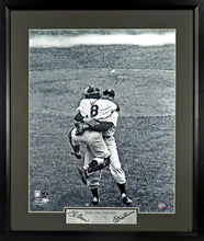 Load image into Gallery viewer, Yogi Berra &amp; Don Larsen &quot;WS Perfect Pitch&quot; Framed Photograph (Engraved Series)
