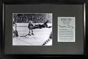 Bobby Orr “The Goal” Framed Photo (Engraved Series)