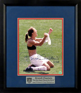 Brandi Chastain Autographed 8x10 Framed Photograph