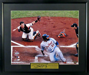 SF Giants Buster Posey "2012 WS Tag" Framed Photograph (Engraved Series)