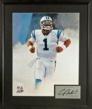 Load image into Gallery viewer, Cam Newton “Superman” Framed Photograph Engraved Series
