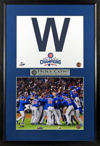 Chicago Cubs “2016 WS Champions” Framed Stack Display - Version II