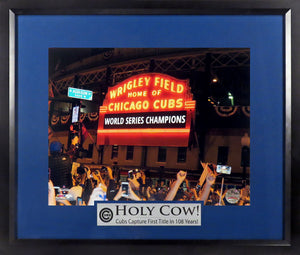 Chicago Cubs “2016 WS Champs Celebration” Framed Photograph