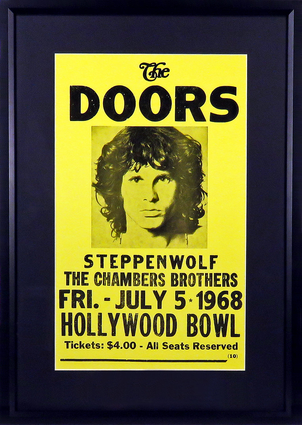 The Doors @ Hollywood Bowl Framed Concert Poster (Engraved Series)