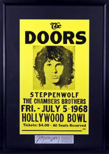 Load image into Gallery viewer, The Doors @ Hollywood Bowl Framed Concert Poster (Engraved Series)
