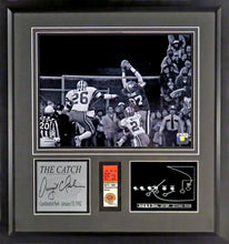 Load image into Gallery viewer, Dwight Clark “The Catch” Framed Photo w/Replica Tix (Engraved Series)
