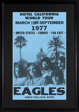 Load image into Gallery viewer, Eagles “Hotel California” Framed Concert Poster (Engraved Series)
