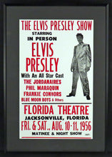 Load image into Gallery viewer, Elvis Presley 1956 Framed Concert Poster Engraved Series
