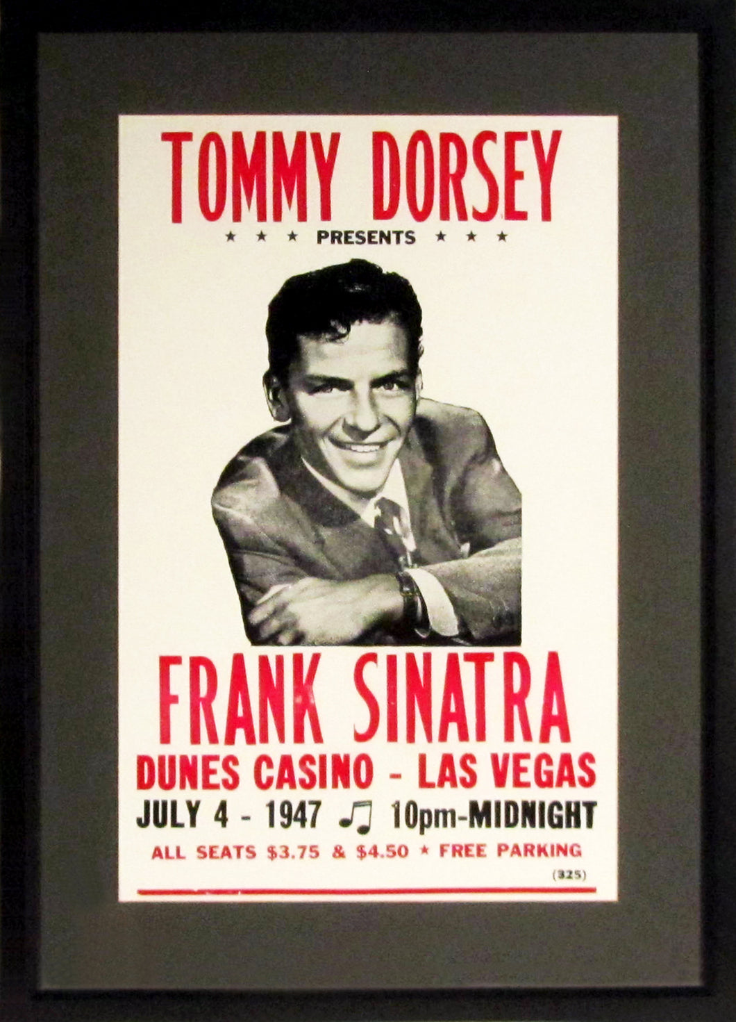 Frank Sinatra Framed Concert Poster (Engraved Series)