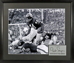 Gale Sayers "Chicago Bears" Framed Photograph Engraved Series