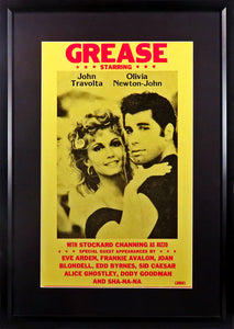 Grease Movie Poster (Engraved Series)