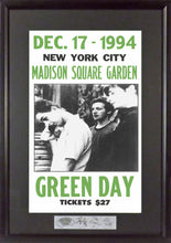 Load image into Gallery viewer, Green Day @ Madison Square Garden Framed Concert Poster (Engraved Series)
