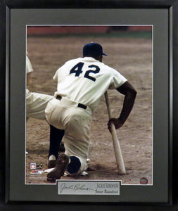 Brooklyn/Los Angeles Dodgers Jackie Robinson "42" Framed Photograph (Engraved Series)