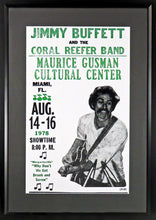Load image into Gallery viewer, Jimmy Buffett Framed Concert Poster (Engraved Series)
