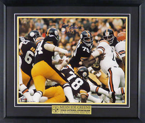 Joe Greene Autographed "Steel Curtain" 16x20 Framed Photograph