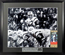 Load image into Gallery viewer, Joe Namath &quot;SB III&quot; Framed Photo (Engraved Series)
