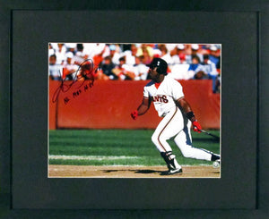 San Francisco Giants Kevin Mitchell Autographed 12x18 Framed Photograph (w/"NL 1989 MVP Inscription) - Home Jersey