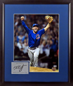 Chicago Cubs Kris Bryant "2016 WS Champion" Framed Photograph (Engraved Series)