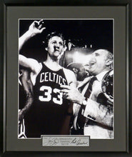 Load image into Gallery viewer, Larry Bird &amp; Red Auerbach Framed Photograph (Engraved Series)
