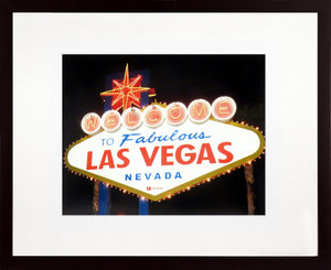"Welcome to Fabulous Las Vegas" Sign Photograph Framed Display