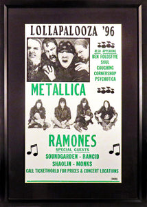 Lollapalooza Framed Concert Poster (Engraved Series)