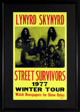 Load image into Gallery viewer, Lynyrd Skynyrd Street Survivor Tour Framed Concert Poster (Engraved Series)
