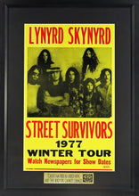 Load image into Gallery viewer, Lynyrd Skynyrd Street Survivor Tour Framed Concert Poster (Engraved Series)
