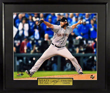 Load image into Gallery viewer, San Francisco Giants Madison Bumgarner &quot;2014 WS&quot; Framed Photograph (Engraved Series)
