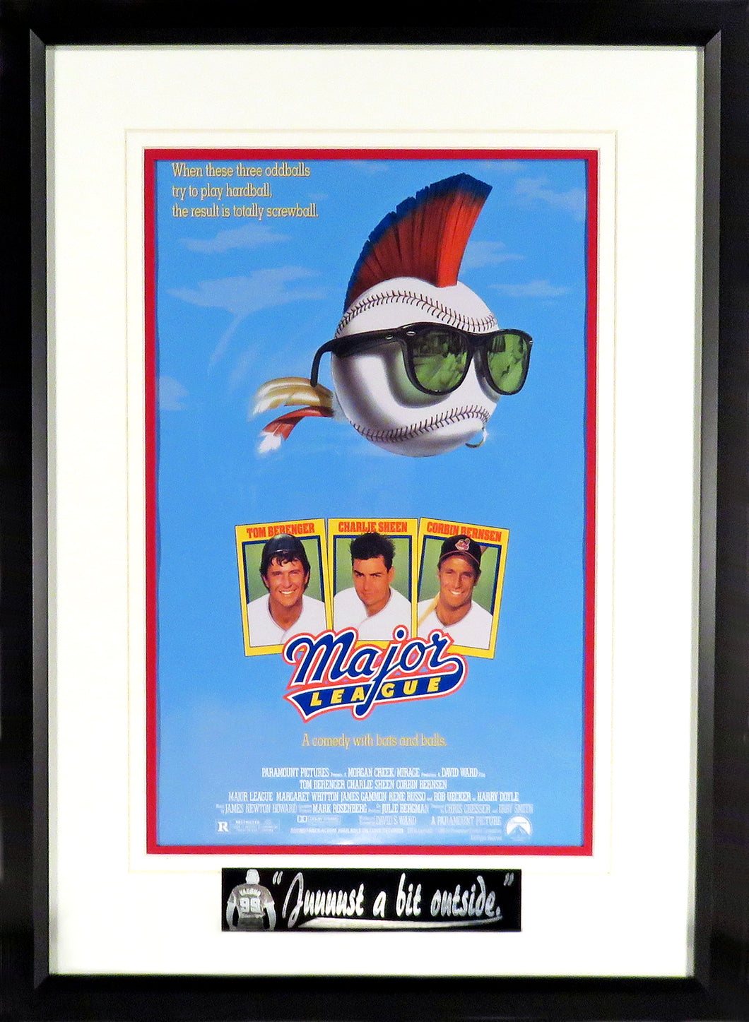 Major League Movie Mini-Poster Framed
