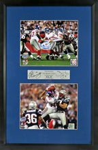 Load image into Gallery viewer, Eli Manning &amp; David Tyree &quot;The Escape &amp; Helmet Catch&quot; SB XLII Framed Stack Display Engraved Series
