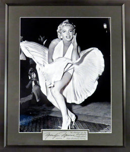 Marilyn Monroe “Flying Skirt” Framed Photo (Engraved Series)
