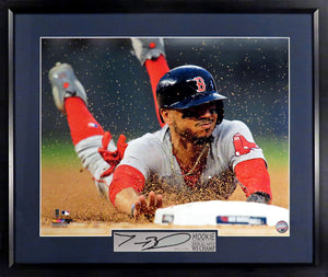 Mookie Betts "Boston Red Sox" Framed Photograph (Engraved Series)