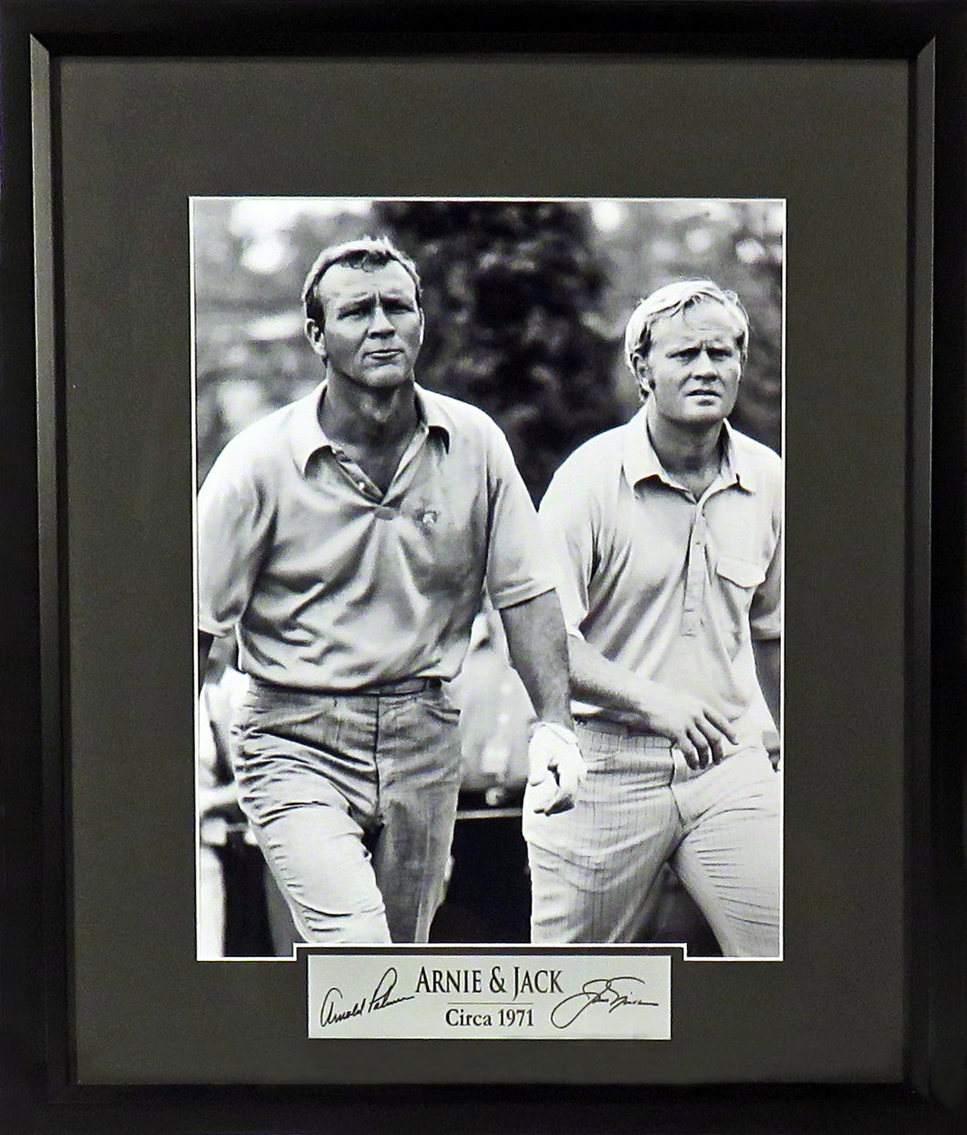 Arnold Palmer and Jack Nicklaus Framed Photograph (Engraved Series)