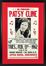 Load image into Gallery viewer, Patsy Cline w/ George Jones, Loretta Lynn &amp; More Concert Framed Poster (Engraved Series)
