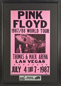 Pink Floyd Framed Concert Poster (Engraved Series)