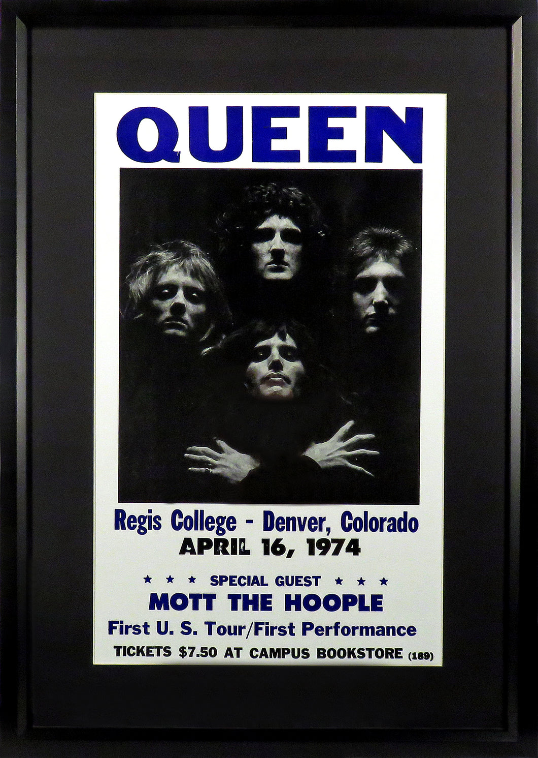 Queen Framed Concert Poster (Engraved Series)