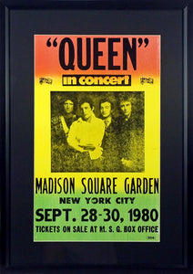 Queen @ Madison Garden Concert Framed (Engraved + Impact Series)