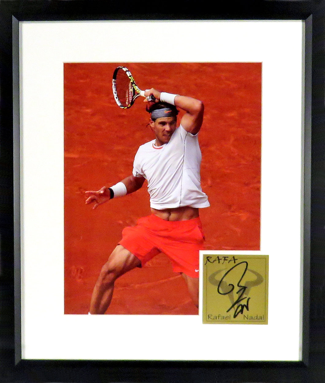 Rafael Nadal 11x14 Framed Photograph (Engraved Series)