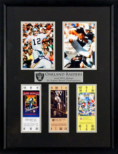 Las Vegas Raiders “Just Win, Baby!” Super Bowl Ticket Display