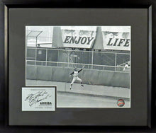 Load image into Gallery viewer, Pittsburgh Pirates Roberto Clemente “Leaping Catch” Framed Photo (Engraved Series)
