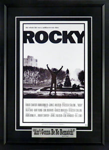 Rocky Movie Mini-Poster Framed (Engraved Series)