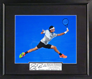 Roger Federer 11x14 Framed Photograph (Engraved Series)